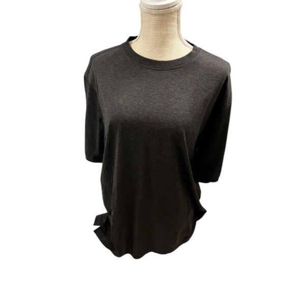 John W. Nordstrom Black Boxy Relaxed T-Shirt Medium - Picture 2 of 5